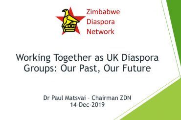 Working Together as UK Diaspora Groups - Dr Paul Matsvai 20191214